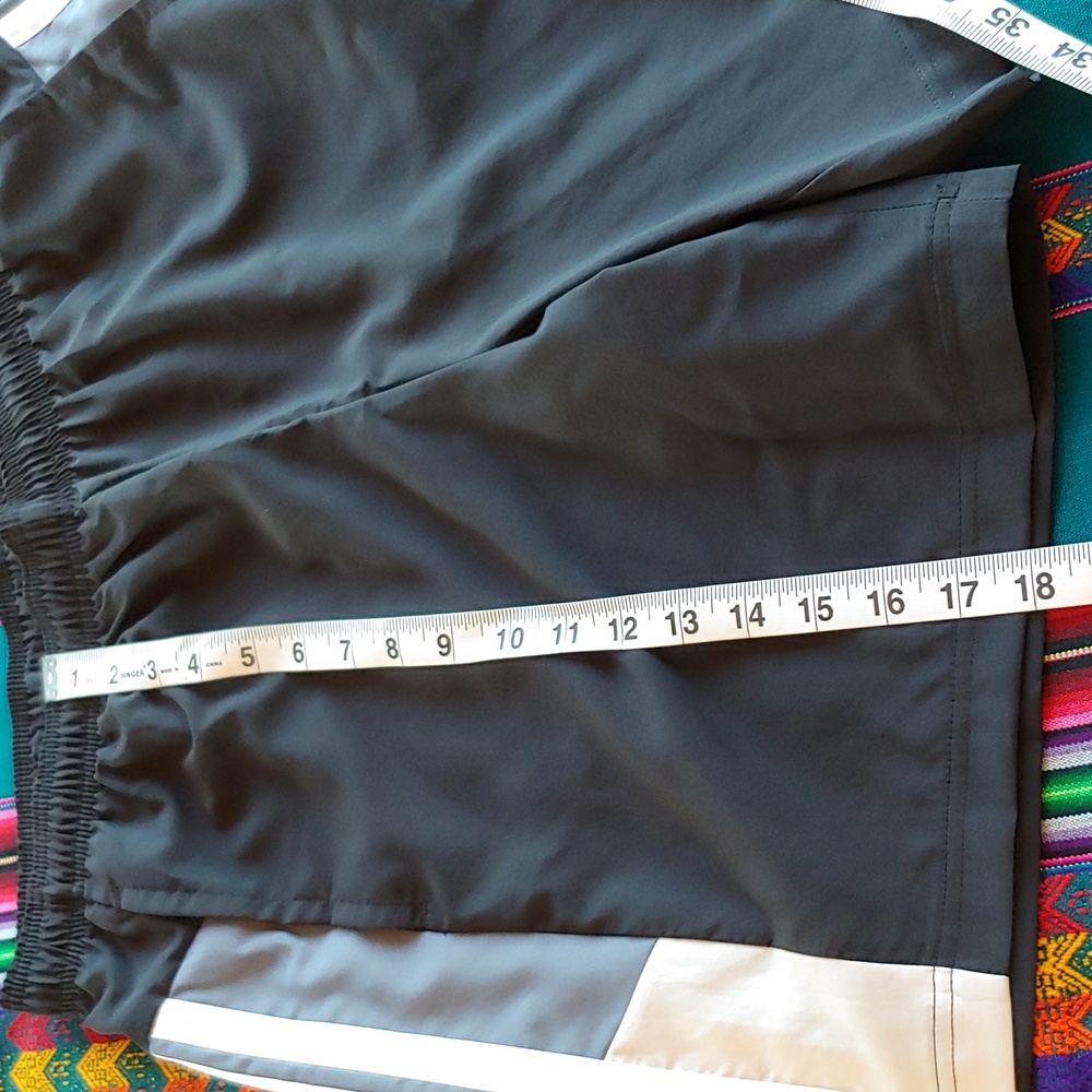 Adidas Men's Training Athletic Shorts Black and White Stripes Size Large NWT - Picture 9 of 16